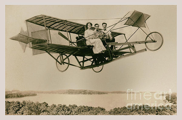 Biplane Almost Over Lake by Mark Miller Biplane Almost Over Lake by Mark Miller