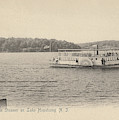 A White Line Steamer on Lake Hopatcong